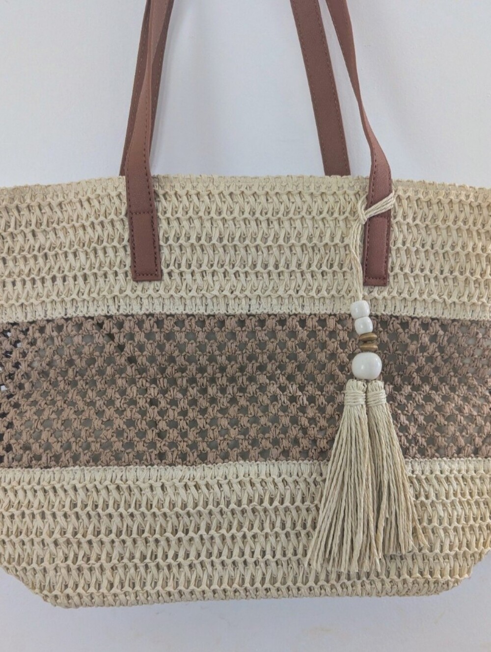Shein Women's Shoulder Bag Purse interior pockets zip closure BNWT